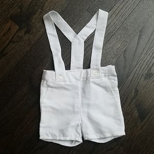 NWT Jacadi white linen shorts